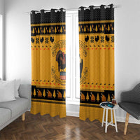 Americans Turkey Hunting Thanksgiving Christmas Window Curtain Xmas Holiday Patterns - Wonder Print Shop