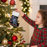 Astronauts Ride A T Rex In Space With The Planet Christmas Stocking Xmas Holiday Patterns - Wonder Print Shop