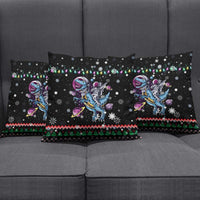 Astronauts Ride A T Rex In Space With The Planet Christmas Pillow Cover Xmas Holiday Patterns - Wonder Print Shop