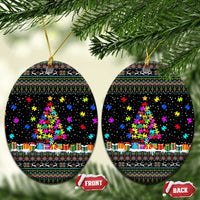 Autism Pine Christmas Ceramic Ornament Xmas Holiday Patterns - Wonder Print Shop