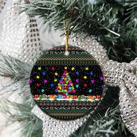 Autism Pine Christmas Ceramic Ornament Xmas Holiday Patterns - Wonder Print Shop