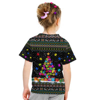Autism Pine Christmas Kid T Shirt Xmas Holiday Patterns - Wonder Print Shop