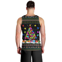 Autism Pine Christmas Men Tank Top Xmas Holiday Patterns - Wonder Print Shop