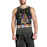 Autism Pine Christmas Men Tank Top Xmas Holiday Patterns - Wonder Print Shop
