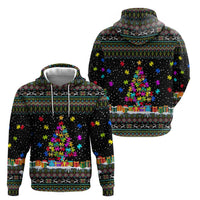 Autism Pine Christmas Zip Hoodie Xmas Holiday Patterns - Wonder Print Shop