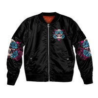 You Couldn't Handle Me Triangle Skull Bomber Jacket - Wonder Print Shop