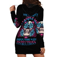 You Couldn't Handle Me Triangle Skull Hoodie Dress - Wonder Print Shop