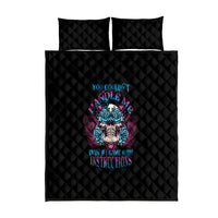 You Couldn't Handle Me Triangle Skull Quilt Bed Set - Wonder Print Shop