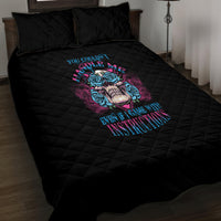 You Couldn't Handle Me Triangle Skull Quilt Bed Set - Wonder Print Shop