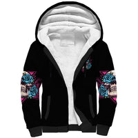 You Couldn't Handle Me Triangle Skull Sherpa Hoodie - Wonder Print Shop