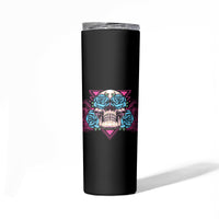 You Couldn't Handle Me Triangle Skull Skinny Tumbler - Wonder Print Shop