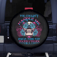 You Couldn't Handle Me Triangle Skull Spare Tire Cover - Wonder Print Shop