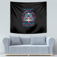 You Couldn't Handle Me Triangle Skull Tapestry - Wonder Print Shop