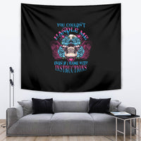 You Couldn't Handle Me Triangle Skull Tapestry - Wonder Print Shop