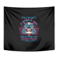 You Couldn't Handle Me Triangle Skull Tapestry - Wonder Print Shop