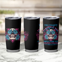 You Couldn't Handle Me Triangle Skull Tumbler Cup - Wonder Print Shop
