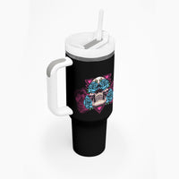 You Couldn't Handle Me Triangle Skull Tumbler With Handle - Wonder Print Shop
