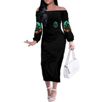 Hocus Pocus Halloween Family Matching Off Shoulder Long Sleeve Dress and Hawaiian Shirt - Wonder Print Shop