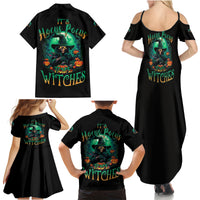 Hocus Pocus Halloween Family Matching Summer Maxi Dress and Hawaiian Shirt - Wonder Print Shop