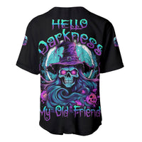 Hello Darkness My Old Friend Witch Halloween Baseball Jersey - Wonder Print Shop