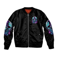 Hello Darkness My Old Friend Witch Halloween Bomber Jacket - Wonder Print Shop