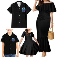 Hello Darkness My Old Friend Witch Halloween Family Matching Mermaid Dress and Hawaiian Shirt - Wonder Print Shop
