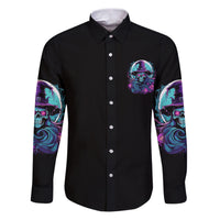 Hello Darkness My Old Friend Witch Halloween Family Matching Puletasi Dress and Hawaiian Shirt - Wonder Print Shop