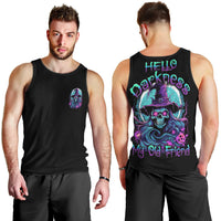 Hello Darkness My Old Friend Witch Halloween Men Tank Top - Wonder Print Shop