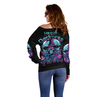 Hello Darkness My Old Friend Witch Halloween Off Shoulder Sweater - Wonder Print Shop