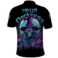 Hello Darkness My Old Friend Witch Halloween Polo Shirt - Wonder Print Shop