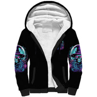 Hello Darkness My Old Friend Witch Halloween Sherpa Hoodie - Wonder Print Shop
