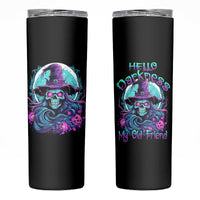 Hello Darkness My Old Friend Witch Halloween Skinny Tumbler - Wonder Print Shop