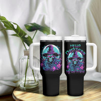 Hello Darkness My Old Friend Witch Halloween Tumbler With Handle - Wonder Print Shop