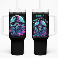 Hello Darkness My Old Friend Witch Halloween Tumbler With Handle - Wonder Print Shop