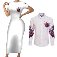 The Good Girl In Me Halloween Witch Couples Matching Short Sleeve Bodycon Dress and Long Sleeve Button Shirt - Wonder Print Shop