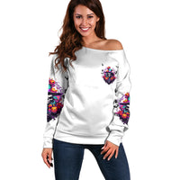 The Good Girl In Me Halloween Witch Off Shoulder Sweater - Wonder Print Shop