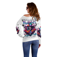 The Good Girl In Me Halloween Witch Off Shoulder Sweater - Wonder Print Shop