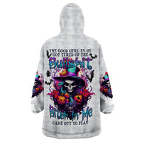The Good Girl In Me Halloween Witch Wearable Blanket Hoodie - Wonder Print Shop