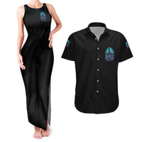 Buckle Up Buttercup Skull Witch Halloween Couples Matching Tank Maxi Dress and Hawaiian Shirt - Wonder Print Shop