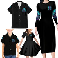 Buckle Up Buttercup Skull Witch Halloween Family Matching Long Sleeve Bodycon Dress and Hawaiian Shirt - Wonder Print Shop