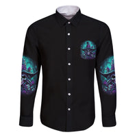 Buckle Up Buttercup Skull Witch Halloween Family Matching Long Sleeve Bodycon Dress and Hawaiian Shirt - Wonder Print Shop