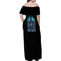 Buckle Up Buttercup Skull Witch Halloween Family Matching Off Shoulder Maxi Dress and Hawaiian Shirt - Wonder Print Shop