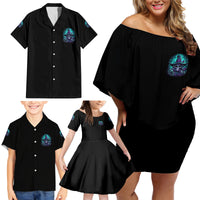 Buckle Up Buttercup Skull Witch Halloween Family Matching Off Shoulder Short Dress and Hawaiian Shirt - Wonder Print Shop