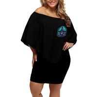 Buckle Up Buttercup Skull Witch Halloween Family Matching Off Shoulder Short Dress and Hawaiian Shirt - Wonder Print Shop