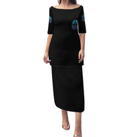 Buckle Up Buttercup Skull Witch Halloween Family Matching Puletasi Dress and Hawaiian Shirt - Wonder Print Shop