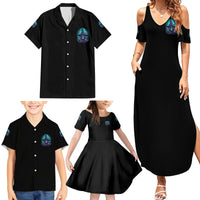 Buckle Up Buttercup Skull Witch Halloween Family Matching Summer Maxi Dress and Hawaiian Shirt - Wonder Print Shop
