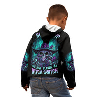Buckle Up Buttercup Skull Witch Halloween Kid Hoodie - Wonder Print Shop