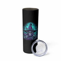 Buckle Up Buttercup Skull Witch Halloween Skinny Tumbler - Wonder Print Shop