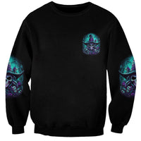 Buckle Up Buttercup Skull Witch Halloween Sweatshirt - Wonder Print Shop