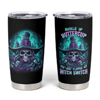 Buckle Up Buttercup Skull Witch Halloween Tumbler Cup - Wonder Print Shop